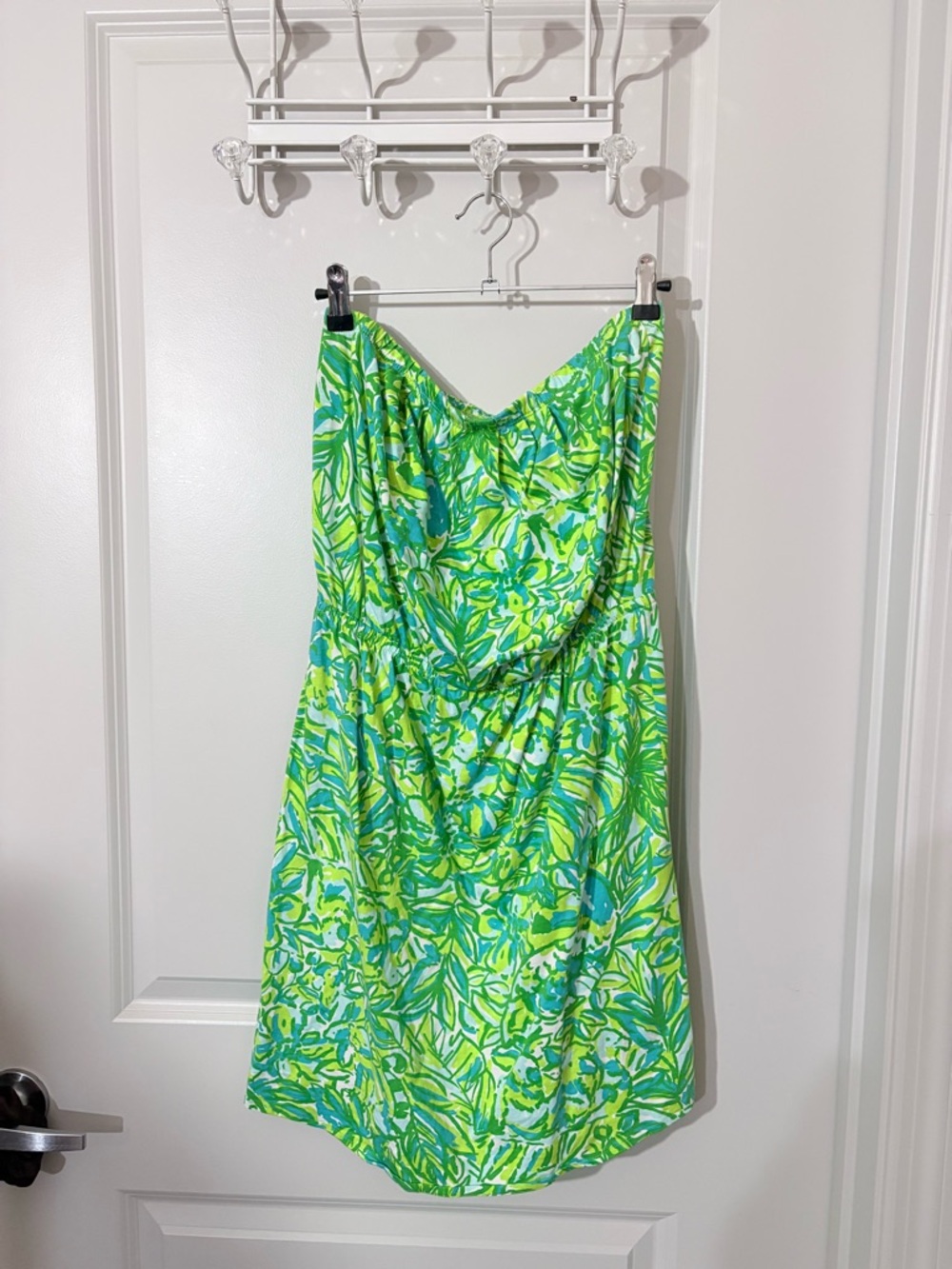 Lilly Pulitzer Windsor strapless dress, Parrot Palmetto, medium - Picture 2 of 2